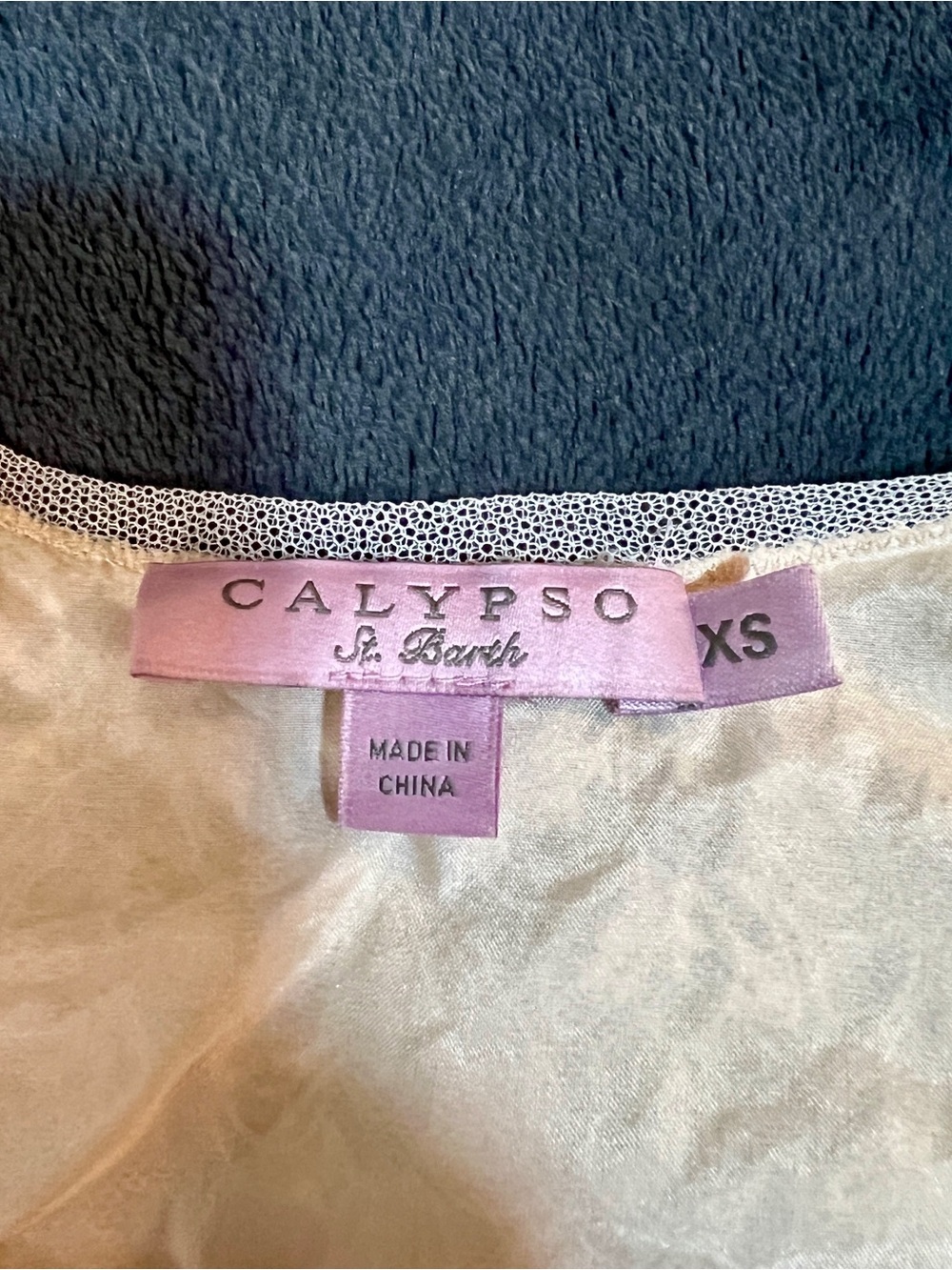 Calypso St Barth Ivory Silk Lace Mesh Embroidery Layered Feminine Cami Top XS - Picture 5 of 8